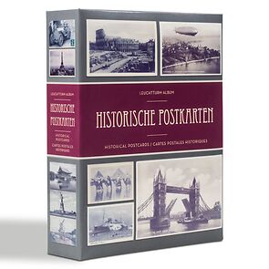 Album pour 200 cartes postales historiques, avec 50 feuilles transparentes reliées