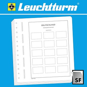 LEUCHTTURM Feuilles d'album neutres pour timbres de distributeur type 'Klüssendorf', RFA