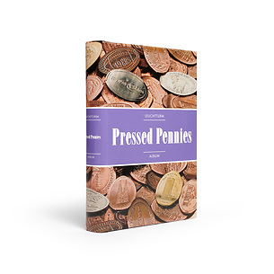 Album de poche pour 48 pressed pennies (pièces écrasées)