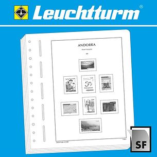 LEUCHTTURM SF Feuilles préimprimées Andorre Poste française