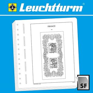 LEUCHTTURM SF feuilles préimprimées France 'Souvenir Philatélique'