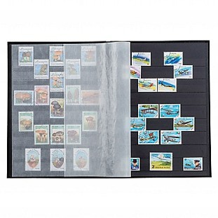 Classeurs pour timbres BASIC, Couverture non ouatinée, pages noires