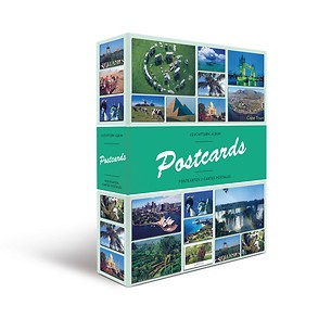 Album cartes postales  pour 200 cartes, avec 50 feuilles reliées