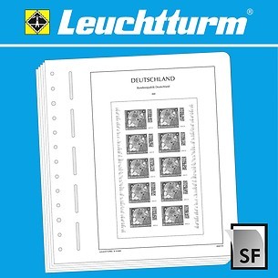 LEUCHTTURM SF Feuilles préimprimées Allemagne carnet de timbres
