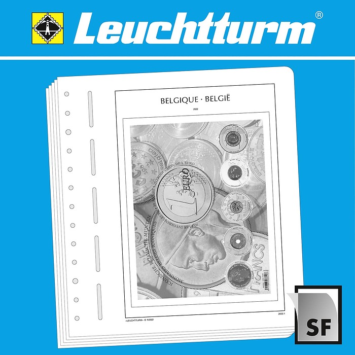 Leuchtturm feuilles complémentaires SF Belgique 2025
