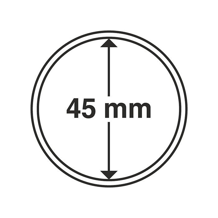 capsules pour pièces de monnaie diamètre intérieur 45 mm