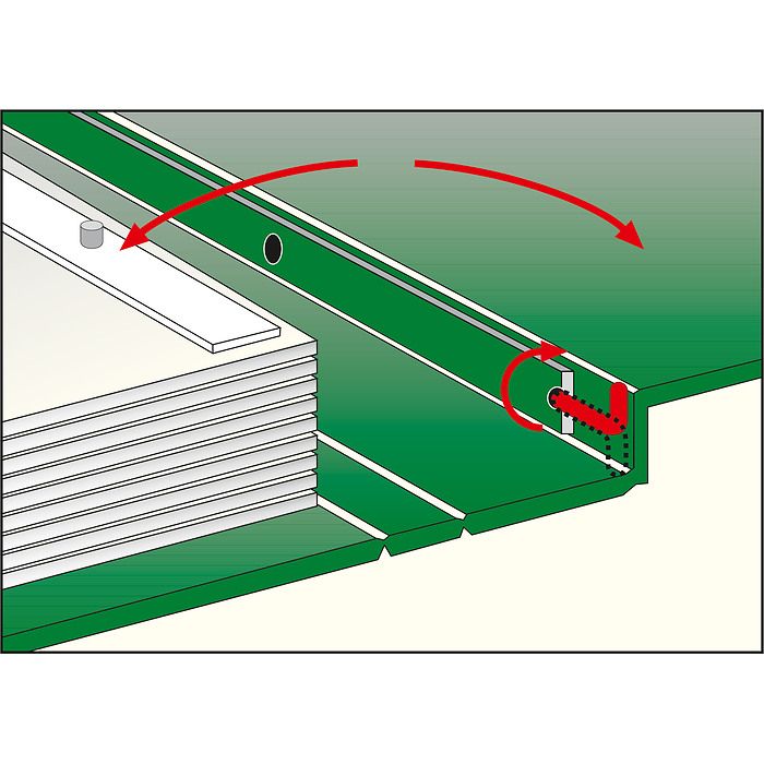LEUCHTTURM Reliure à barre rotative PERFECT DP, avec étui de protection, vert