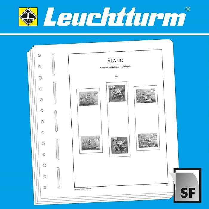 LEUCHTTURM feuilles complémentaires SF Âland paires interpanneaux 2007