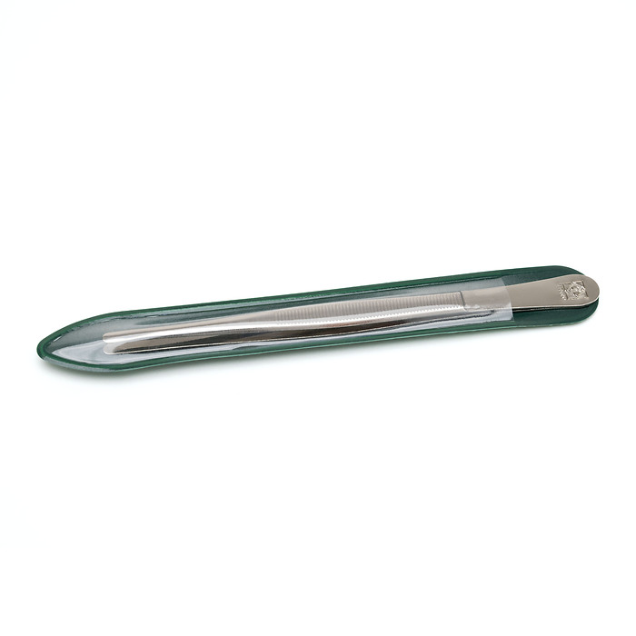 Pincette 31, de Luxe, 12 cm, modèle : droit, pointu