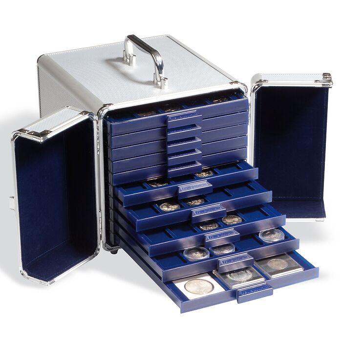 Coffret en aluminium CARGO S 10 pour 10 médailliers SMART