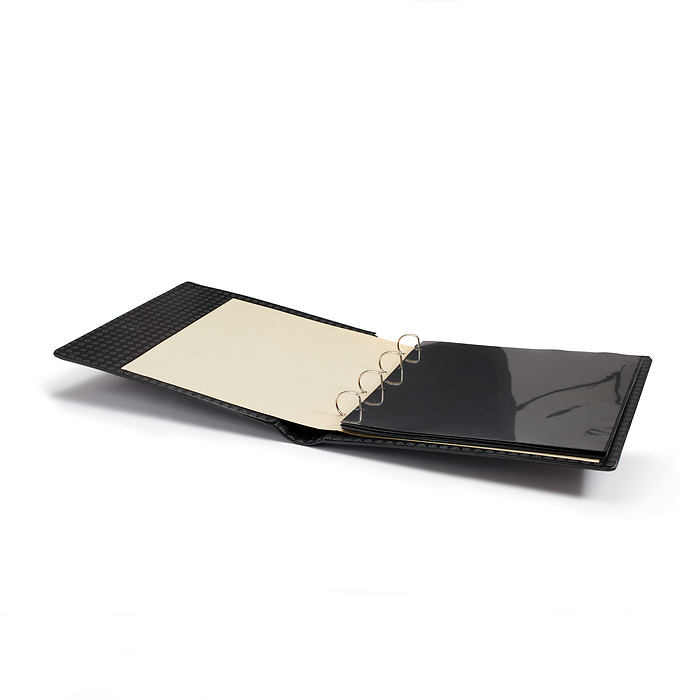 Reliure à anneaux MAXIMUM, design classique avec étui de protection, noir