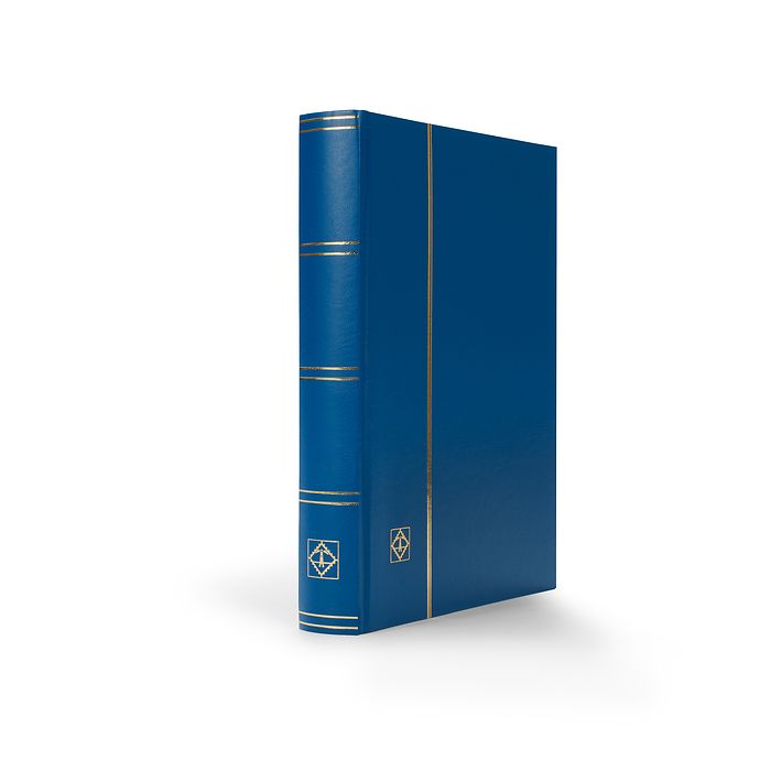 Classeur DIN A4, 64 pages blanches, subdivisées, couverturenon ouatinée, bleu