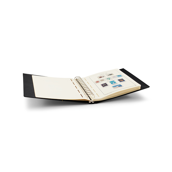 LEUCHTTURM Reliure à anneaux EXCELLENT DE, avec étui de protection, noir