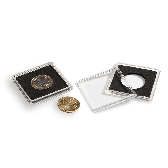 capsules QUADRUM pour pièces de monnaie de diamètre intérieur 22 mm