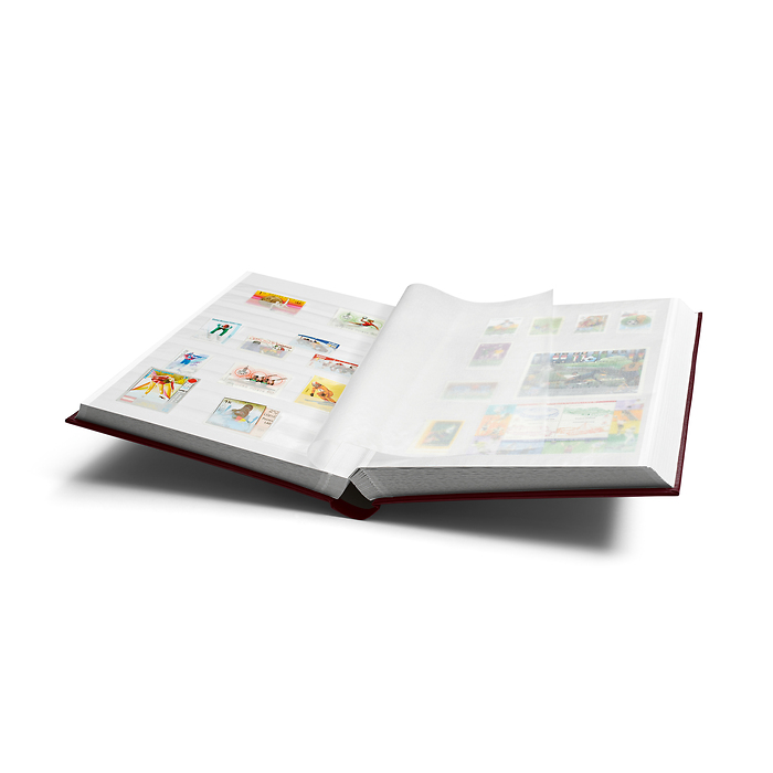 Classeur COMFORT, DIN A4, 64 pages blanches, couverture ouatinée, Bordeaux.