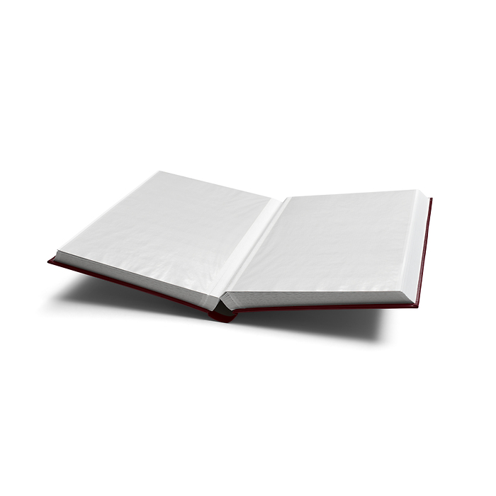 Classeur COMFORT, DIN A4, 64 pages blanches, couverture ouatinée, Bordeaux.