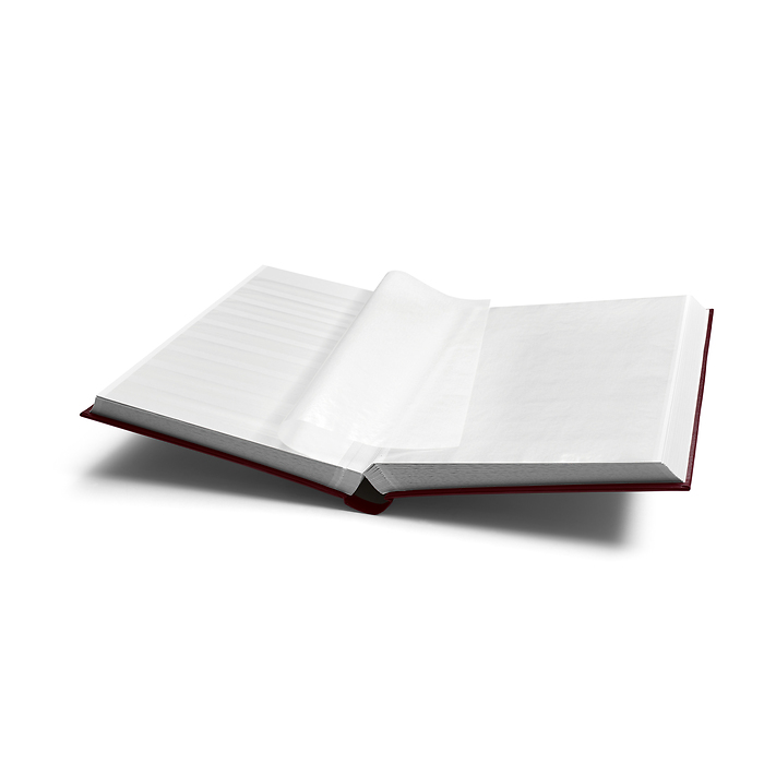 Classeur COMFORT, DIN A4, 64 pages blanches, couverture ouatinée, Bordeaux.