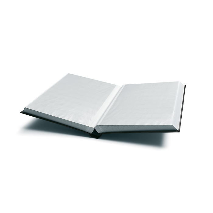 Classeur COMFORT, DIN A4, 64 pages blanches, couverture ouatinée, noir