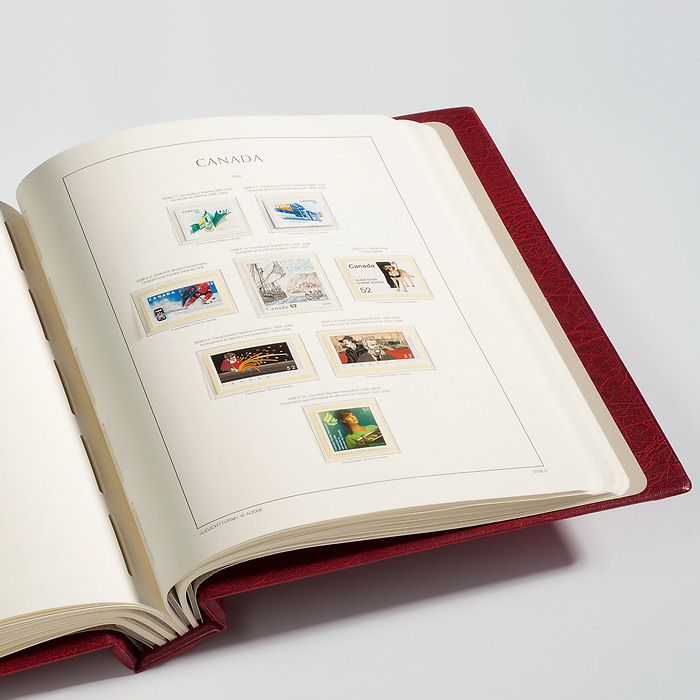 LEUCHTTURM Reliure à barre rotative-Set PERFECT DP, Empreinte Canada/Belgique, vert