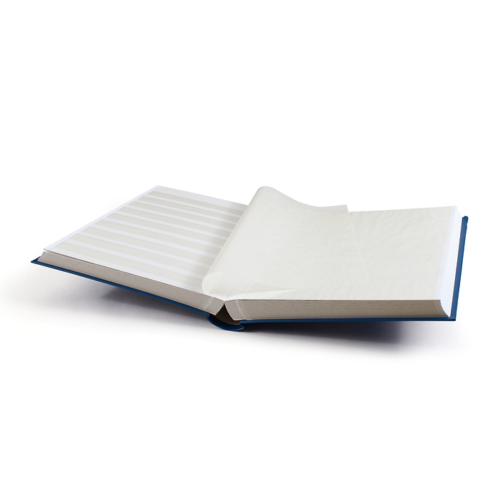Classeur BASIC, DIN A4, 64 pages blanches, couverture non ouatinée, bleu
