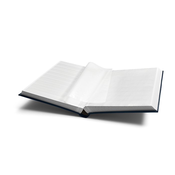 Classeur COMFORT, DIN A4, 64 pages blanches, couverture ouatinée, bleu