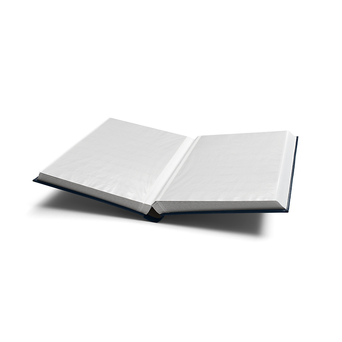 Classeur COMFORT, DIN A4, 64 pages blanches, couverture ouatinée, bleu