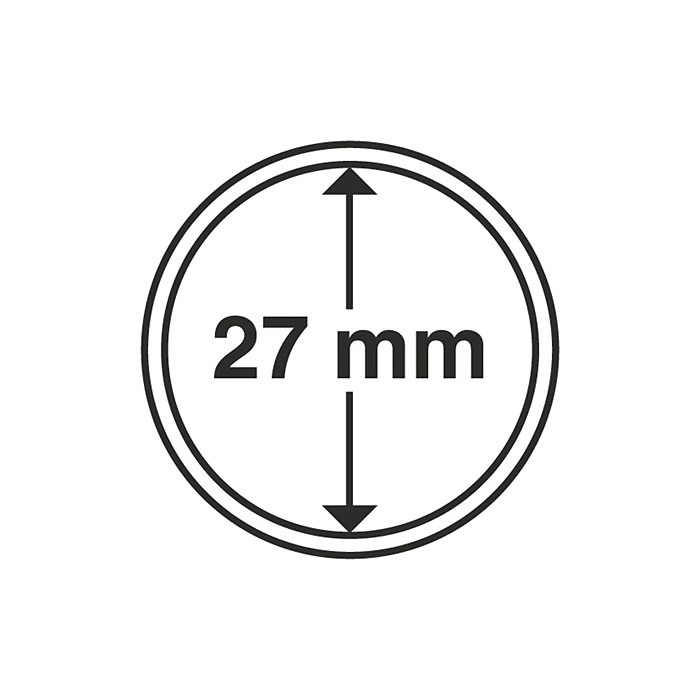 capsules pour pièces de monnaie diamètre intérieur 27 mm