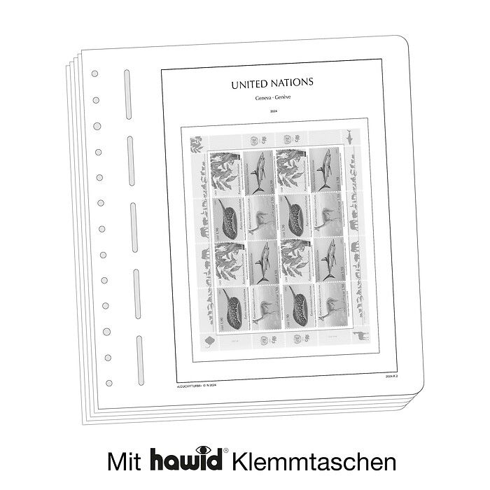 LEUCHTTURM feuilles complémentaires SF ONU Genève minifeuille 2010