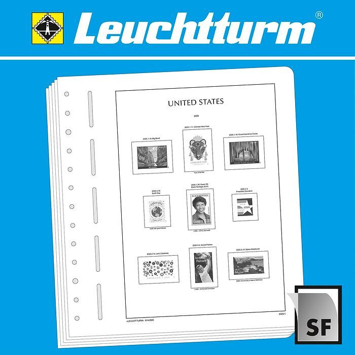 LEUCHTTURM feuilles complémentaires SF Etats-Unis 2010