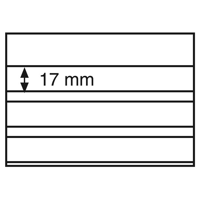 Cartes standard PVC 148x105 mm, 3 band.transp.avec Feuille pprot.carton noir paquet de 100