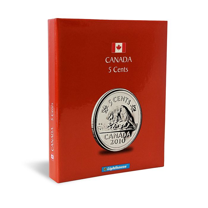 Album pour piéces de monnaies canadiennes KASKADE, 5 Cent
