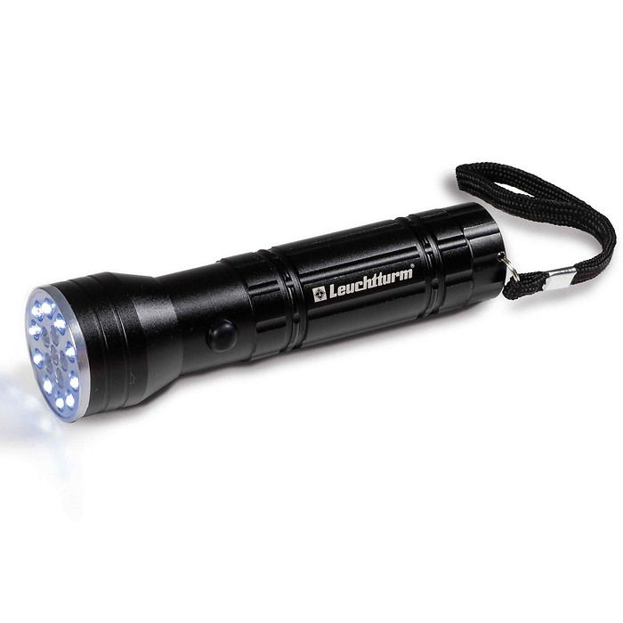 UV pocket torch L83 '2 in 1' with 6 UV LEDs (365nm) and 10 white LEDs