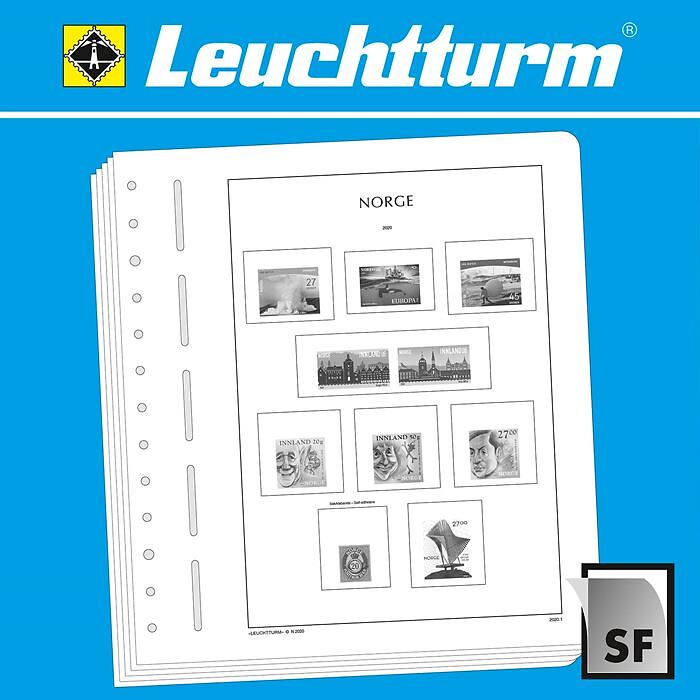 LEUCHTTURM feuilles complémentaires SF Norvège 2015