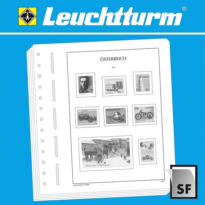 LEUCHTTURM SF-Feuilles préimprimées Autriche 2015-2019