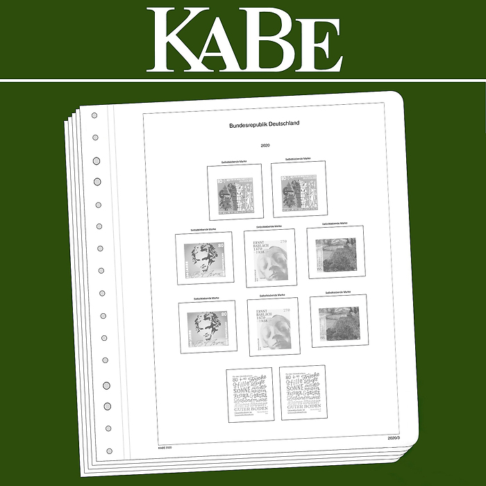 KABE Feuilles préimprimées OF République Fédérale d'Allemagne BI-Collect 2015-2019