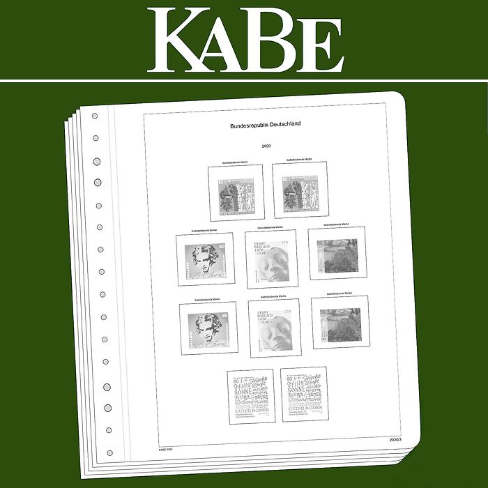 KABE Feuilles préimprimées OF République Fédérale d'Allemagne BI-Collect 2015-2019