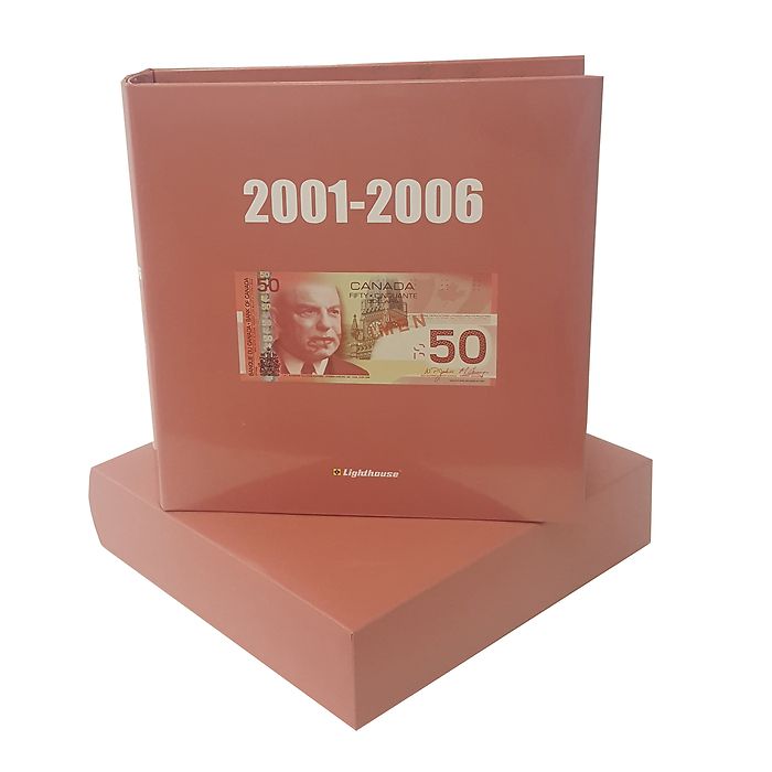 Album NUMIS pour billets de banque canadiens, 2001-2006, vide