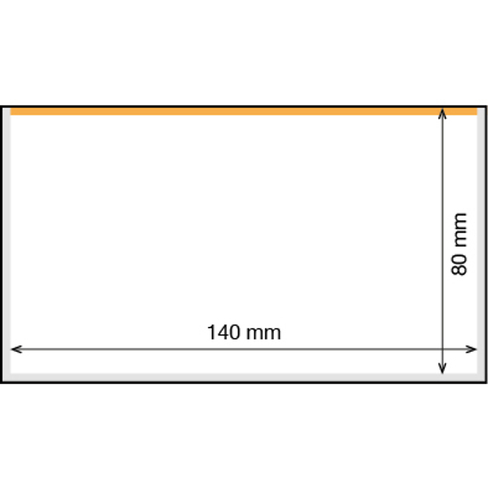 Pochettes de protection BASIC  pour billets de banque et «Euro Souvenir», 140 x 80 mm, 50x