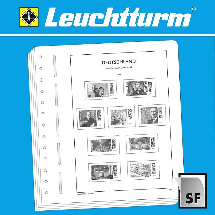 LEUCHTTURM feuilles complémentaires SF République Fédérale d'Allemagne 2018