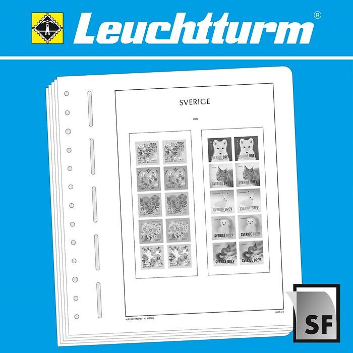 LEUCHTTURM feuilles complémentaires SF Suède carnets de timbres 2018