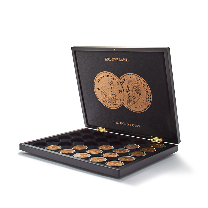 Coffret monnaies pour 30 pièces en or Krugerrand (1 oz.) en capsules