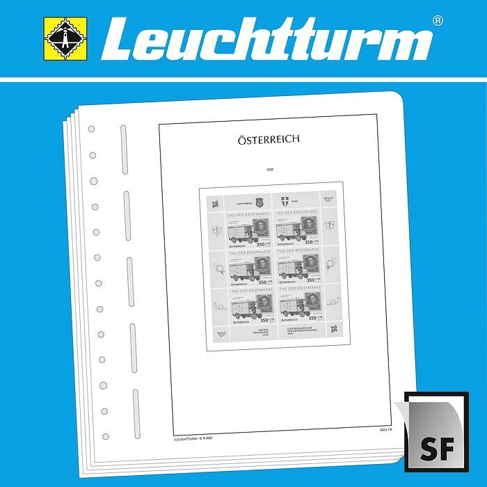 LEUCHTTURM feuilles complémentaires SF Autriche - minifeuille 2020