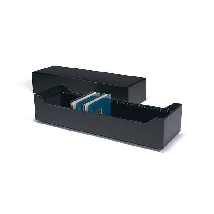 Boîte rangement LOGIK p. 40 lingot d’or façonné en blister ou CoinCards, horizontal, noir
