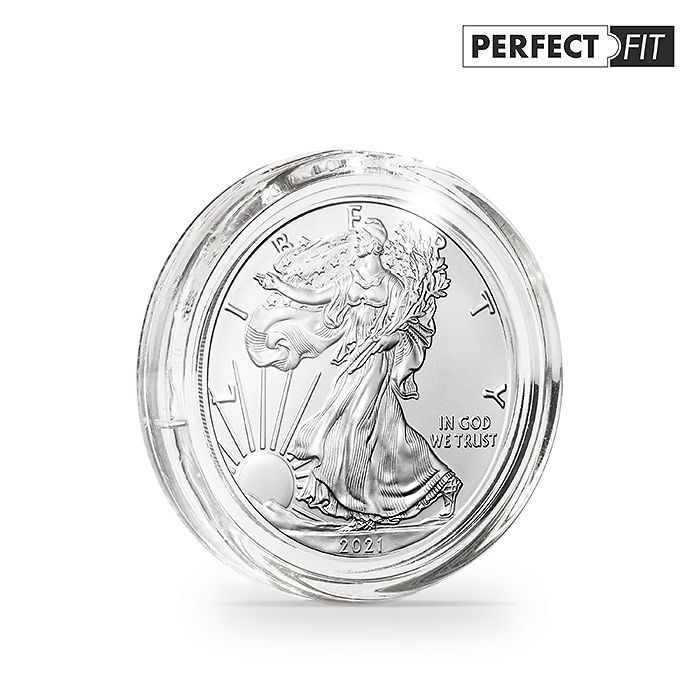 Capsules ULTRA Perfect Fit pour 1 oz. Silber 40,6 mm(p.e.American Eagle), paquete de 10