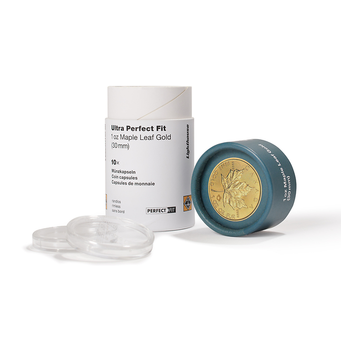 Capsules ULTRA Perfect Fit pour 1 oz. Maple Leaf Gold (30,00 mm), paquete de 10