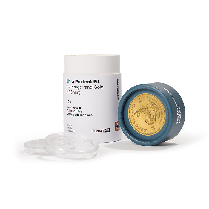 Capsules ULTRA Perfect Fit pour 1 oz. Krügerrand Gold (32,60 mm), paquete de 10