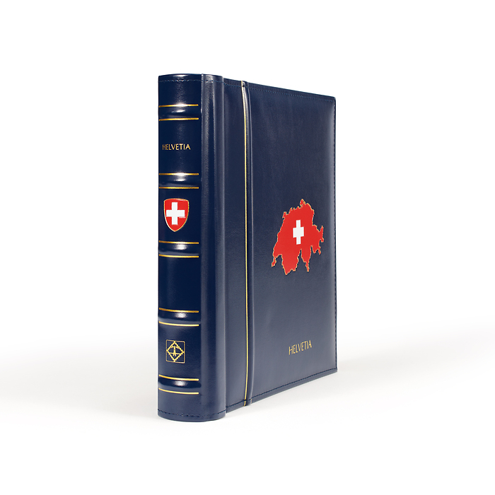 LEUCHTTURM Album préimprimé PERFECT DP, design classique SWITZERLAND 2020-2022, bleu