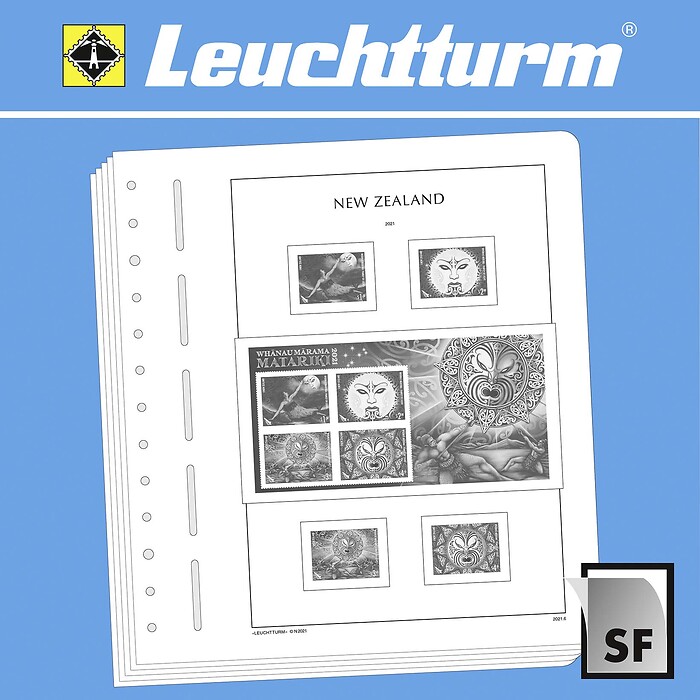 Leuchtturm feuilles complémentaires SF Nouvelle Zélande 2021