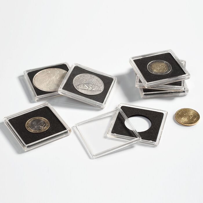 capsules QUADRUM pour pièces de monnaie de diamètre intérieur 11 mm
