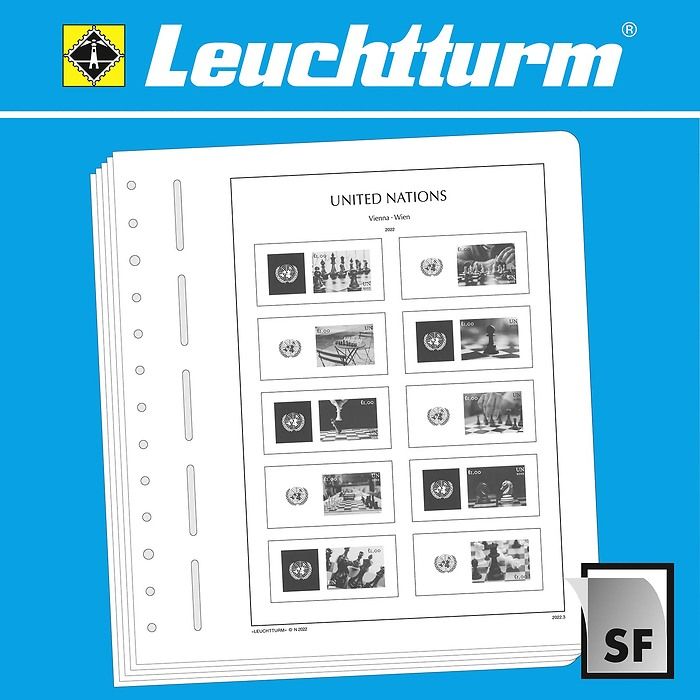 LEUCHTTURM feuilles complémentaires SF ONU Vienne 2023